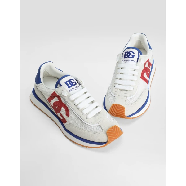 Multicolour Dolce & Gabbana Mixed-material DG CUSHION sneakers, view 4 | Sneakers