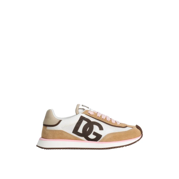 Mixed-material DG CUSHION sneakers