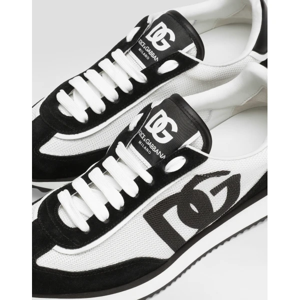Multicolour Dolce & Gabbana Mixed-material DG CUSHION sneakers, view 4 | Sneakers