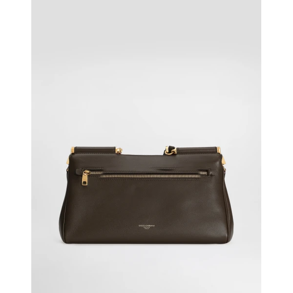 Brown Dolce & Gabbana My Sicily handbag, view 3 | Totes & Top-Handle Bags