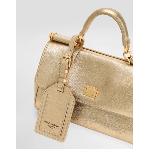 Gold Dolce & Gabbana My Sicily handbag, view 5 | Totes & Top-Handle Bags