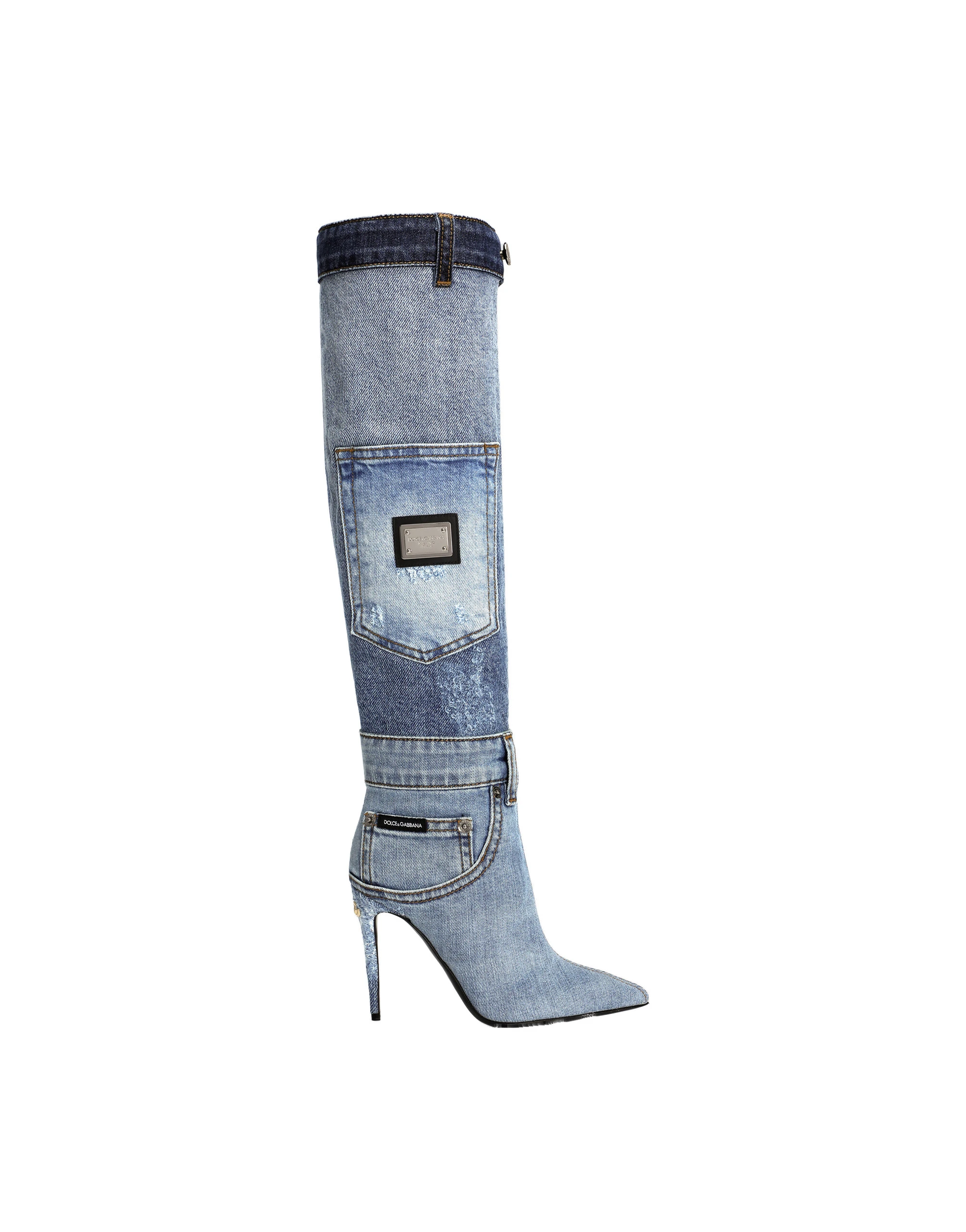Dolce & Gabbana Patchwork denim boots