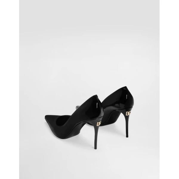 Black Dolce & Gabbana Patent leather Cardinale pumps, view 3 | Heels