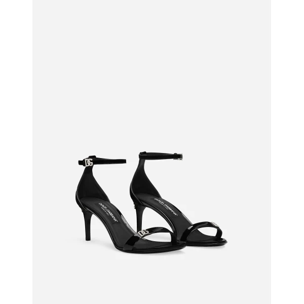 Black Dolce & Gabbana Patent leather sandals, view 2 | Sandals