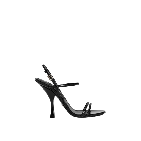Polished calfskin sandals