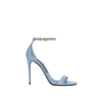 Light Blue Dolce & Gabbana Polished calfskin sandals | Sandals