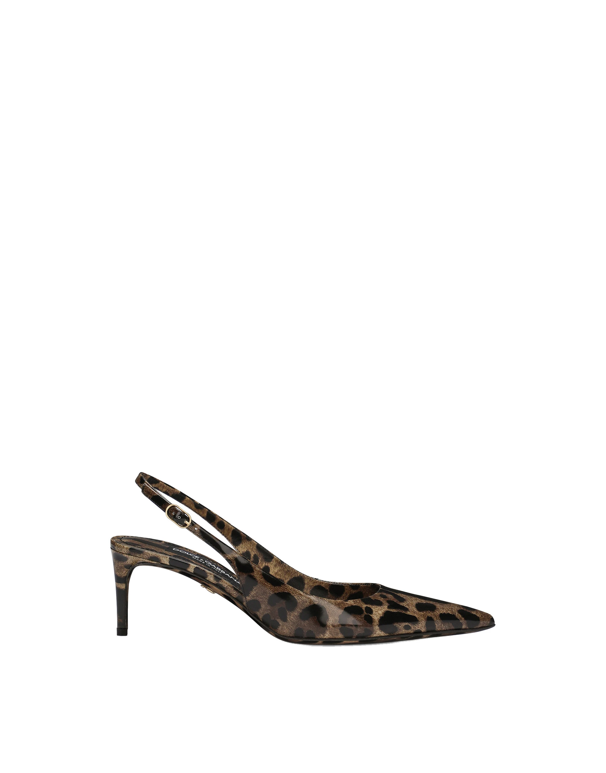 Dolce & Gabbana Printed polished calfskin slingbacks Animal Print Dolce & Gabbana Printed polished calfskin slingbacks | Heels