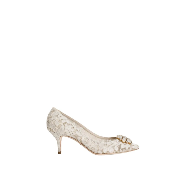 Pump in Taormina lace with crystals