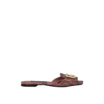 Pink Dolce & Gabbana Python skin sliders | Flip Flops & Slides