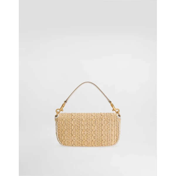 Multicolour Dolce & Gabbana Rafia crochet shoulder bag, view 4 | Shoulder & Crossbody Bags