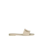 Beige Dolce & Gabbana Rubber beachwear sliders | Flip Flops & Slides