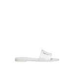 White Dolce & Gabbana Rubber beachwear sliders | Flip Flops & Slides