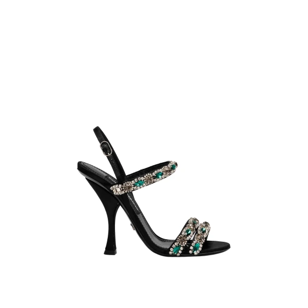 Black Dolce & Gabbana Sandals with embroidery | Sandals