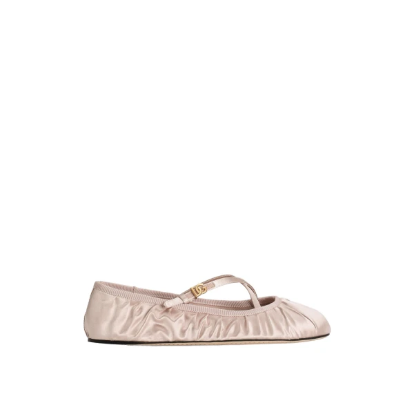 Satin ballet flats