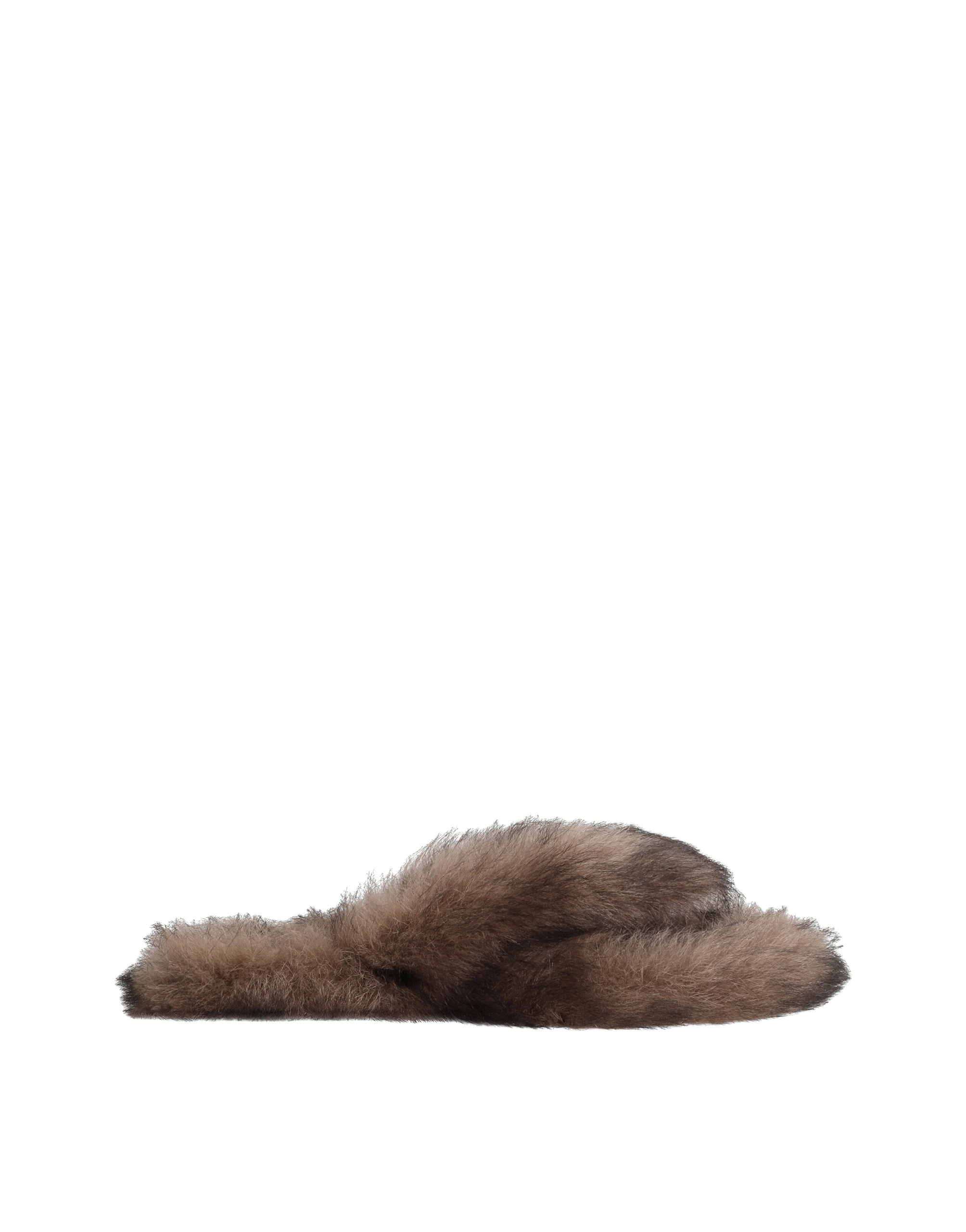 Dolce & Gabbana Shearling flip-flops