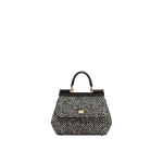 Multicolour Dolce & Gabbana Sicily medium chevron wool handbag | Totes & Top-Handle Bags