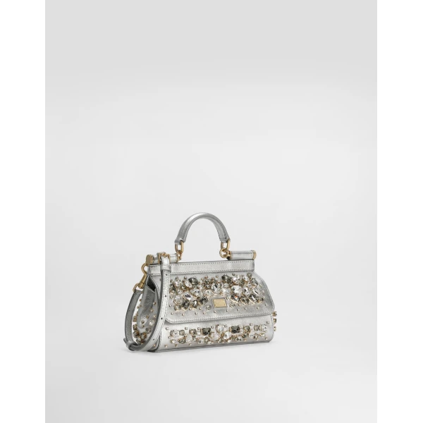 Multicolour Dolce & Gabbana Sicily small handbag, view 3 | Totes & Top-Handle Bags