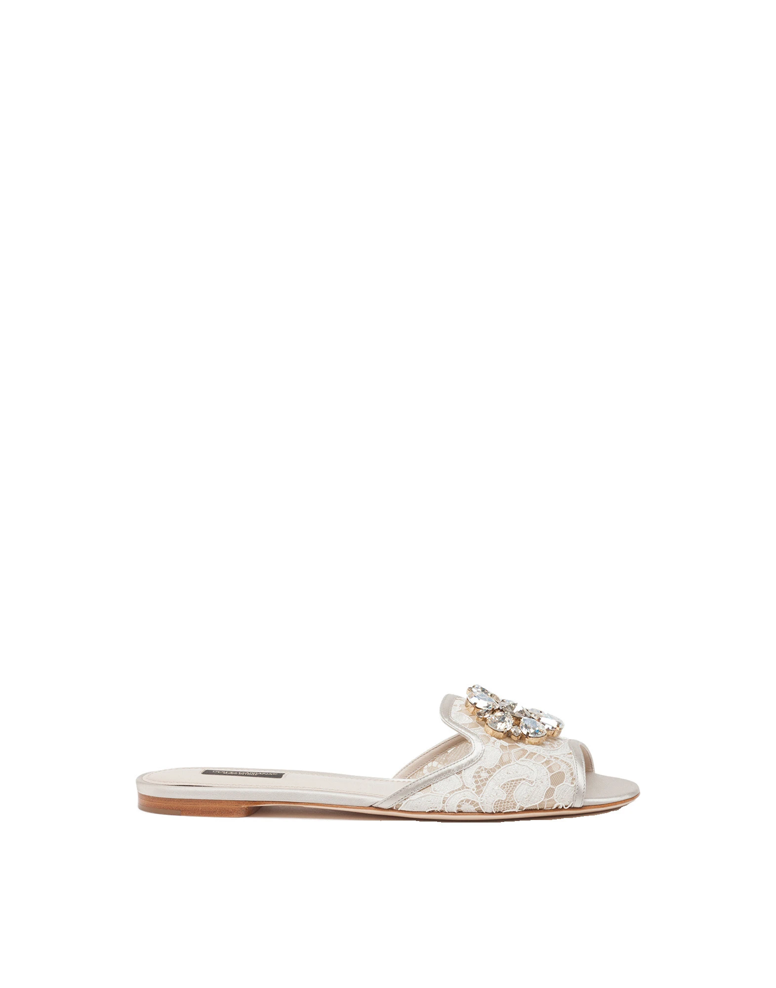 Dolce & Gabbana Slippers in lace with crystals