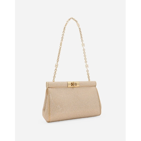 Beige Dolce & Gabbana Small Marlene shoulder bag, view 6 | Shoulder & Crossbody Bags