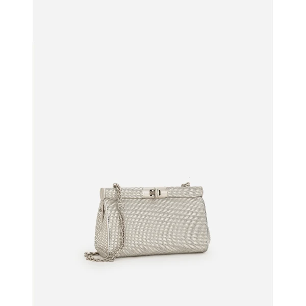White Dolce & Gabbana Small Marlene shoulder bag, view 2 | Shoulder & Crossbody Bags