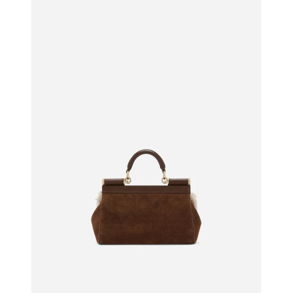 Brown Dolce & Gabbana Small Sicily handbag, view 4 | Totes & Top-Handle Bags