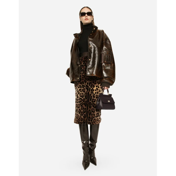 Bordeaux Dolce & Gabbana Small Sicily handbag in dauphine calfskin, view 2 | Totes & Top-Handle Bags