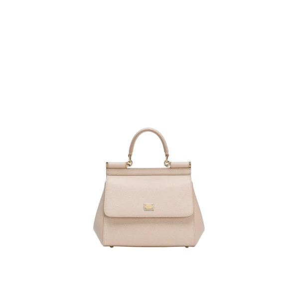 Pink Dolce & Gabbana Small Sicily handbag in dauphine calfskin | Totes & Top-Handle Bags