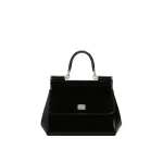 Black Dolce & Gabbana Small Sicily handbag in polished calfskin | Shoulder & Crossbody Bags