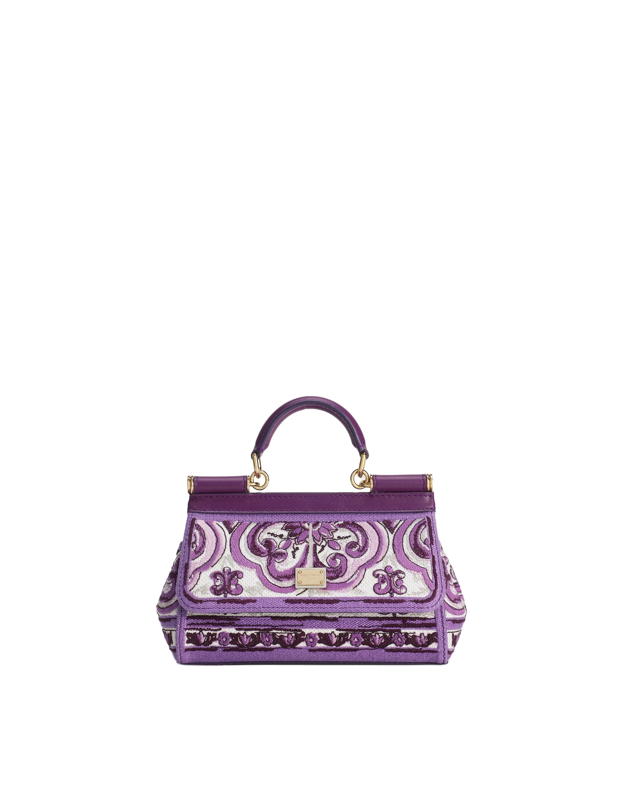 Dolce & Gabbana Small Sicily handbag with Majolica embroidery