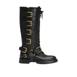 Black Dolce & Gabbana Smooth leather biker boots | Boots