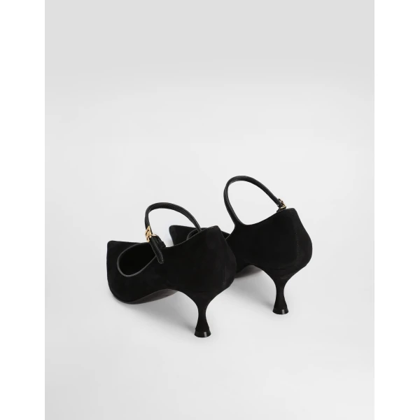 Black Dolce & Gabbana Suede and nappa leather pumps, view 3 | Heels