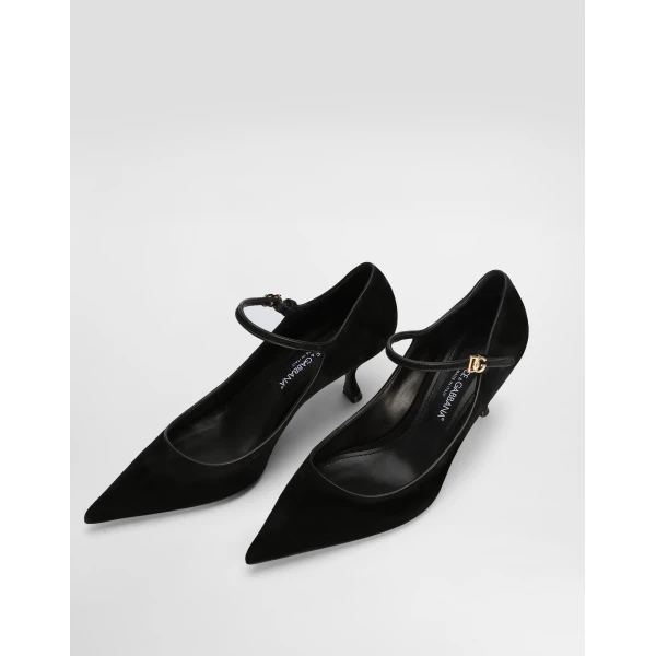 Black Dolce & Gabbana Suede and nappa leather pumps, view 4 | Heels