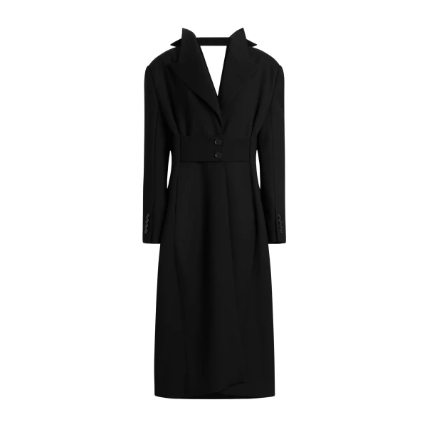 Wool gabardine coat