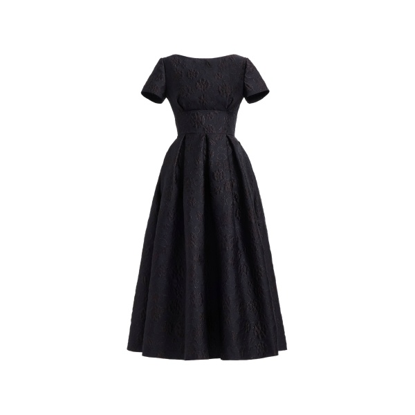 Elie Saab Brocade Midi Dress