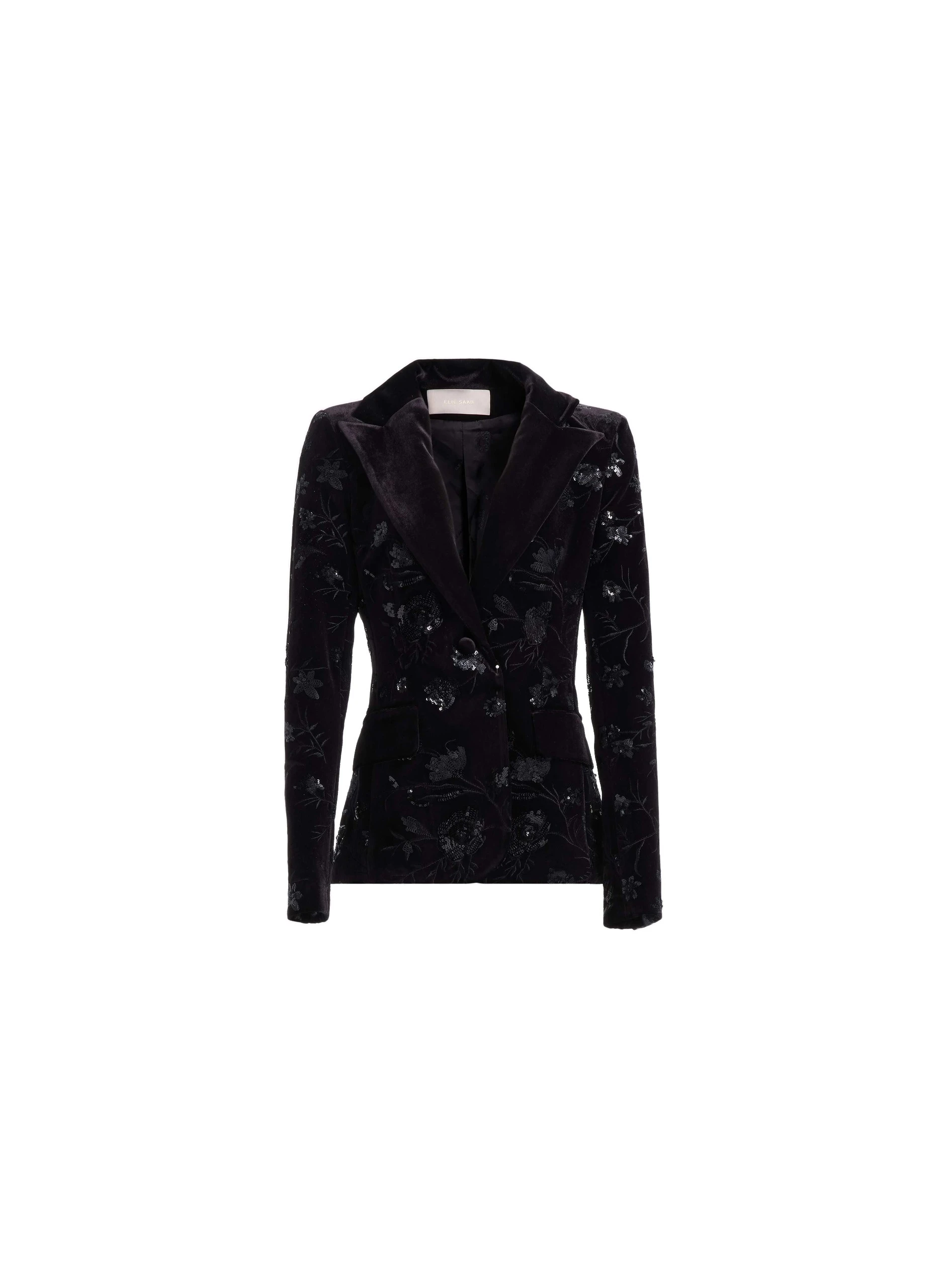 Elie Saab Embroidered Velvet Blazer Elie Saab Embroidered Velvet Blazer