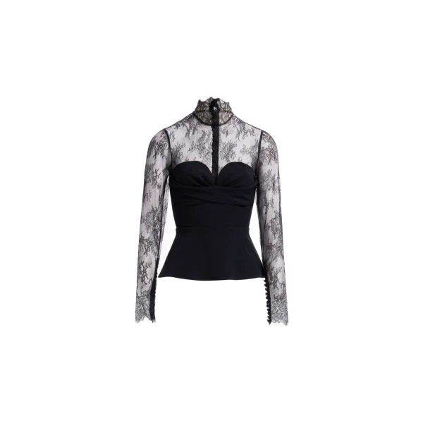 High Neck Cady with Lace Top