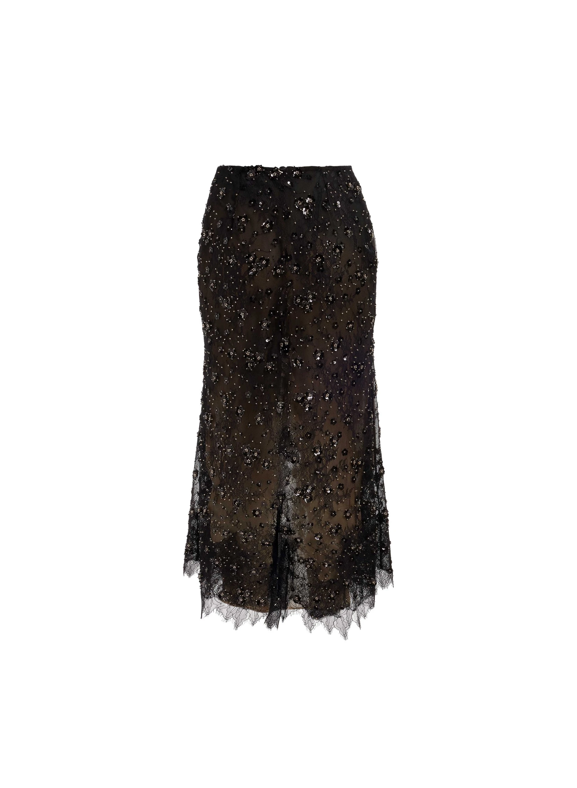 Elie Saab Lace Embroidered Midi Skirt Elie Saab Lace Embroidered Midi Skirt