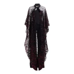 Elie Saab Sequin Embroidered Tulle Cape