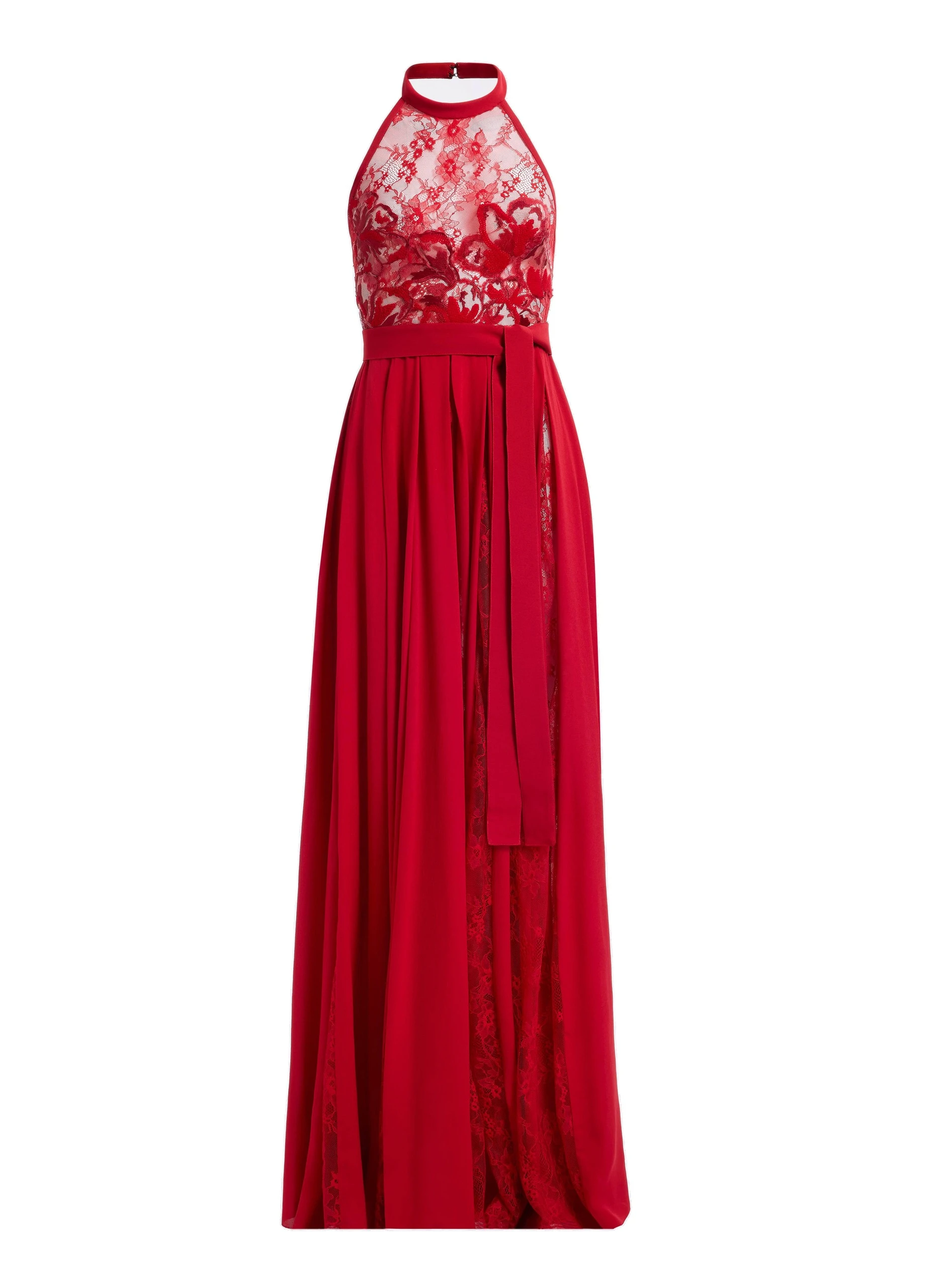 Elie Saab Silk & Lace Long Dress Elie Saab Silk & Lace Long Dress