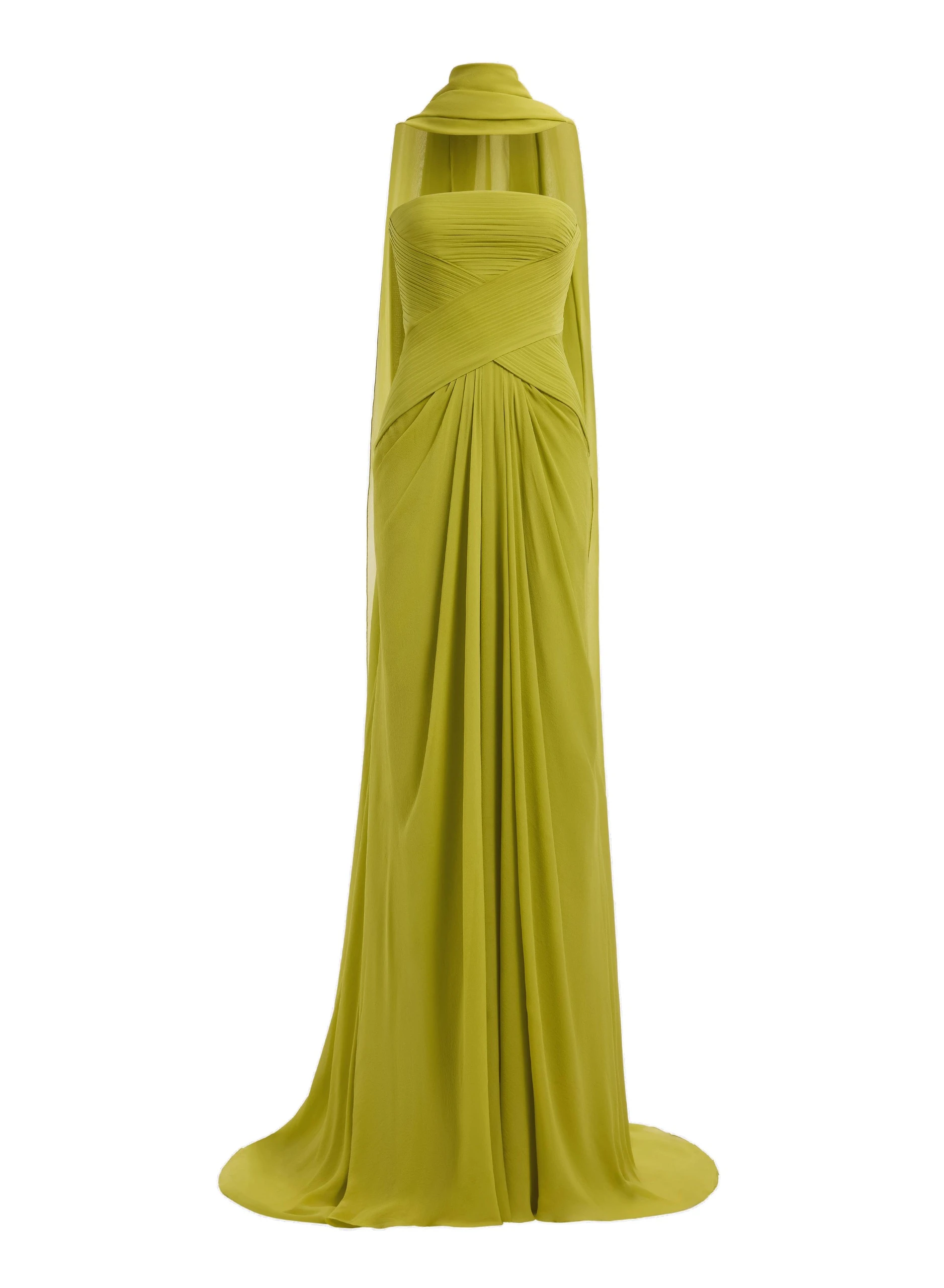 Elie Saab Strapless Silk Long Dress Elie Saab Strapless Silk Long Dress