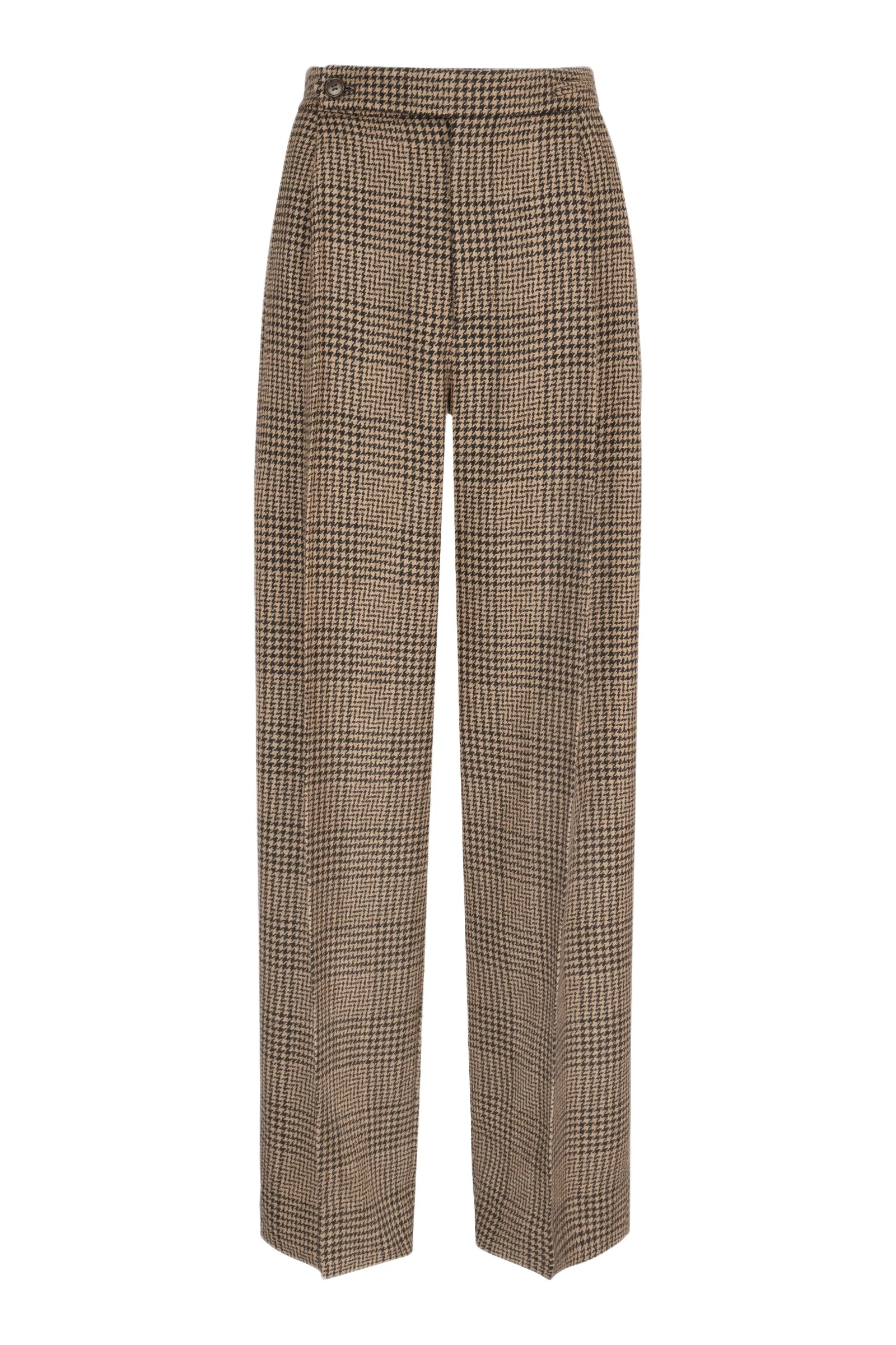 Emilia Wickstead Alix Trouser in Black & Camel Prince of Wales Check Emilia Wickstead Alix Trouser in Black & Camel Prince of Wales Check | Luxury Shoes