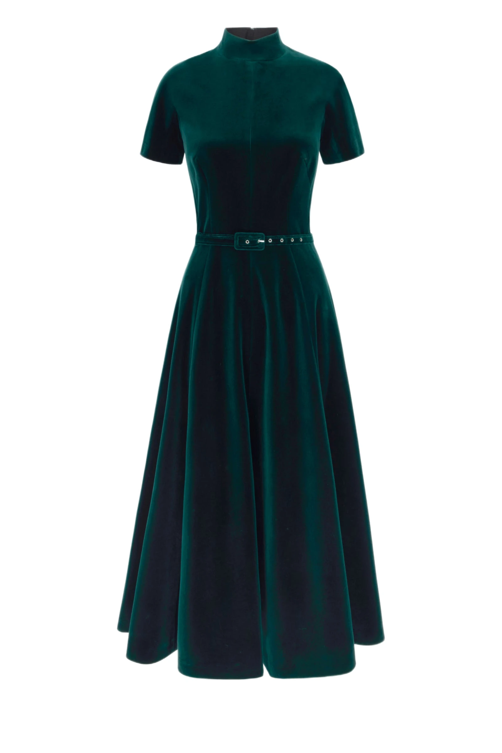 Emilia Wickstead Camilla Dress in Green Velvet Emilia Wickstead Camilla Dress in Green Velvet | Luxury Shoes