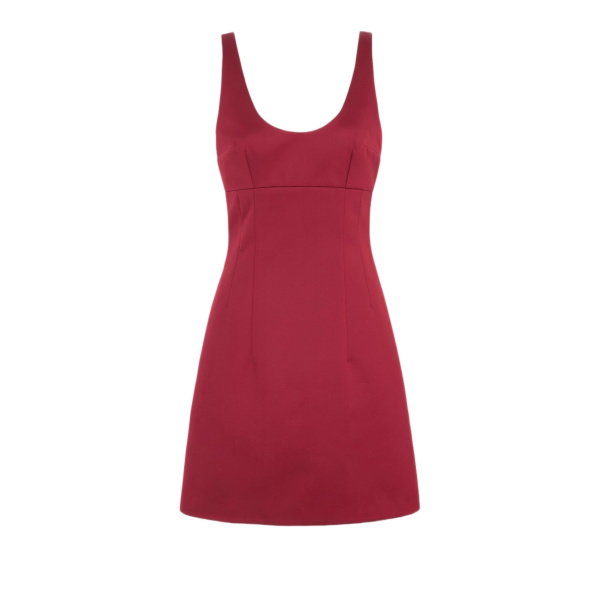 Emilia Wickstead Einna Dress in Red Duchess Satin | Luxury Shoes 