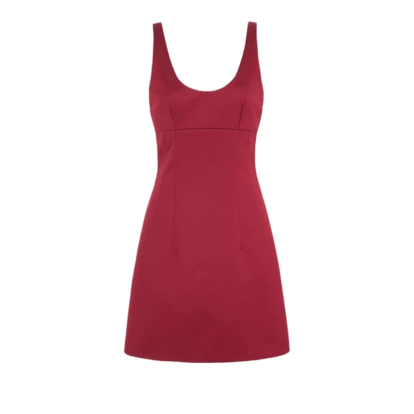 Einna Dress in Red Duchess Satin
