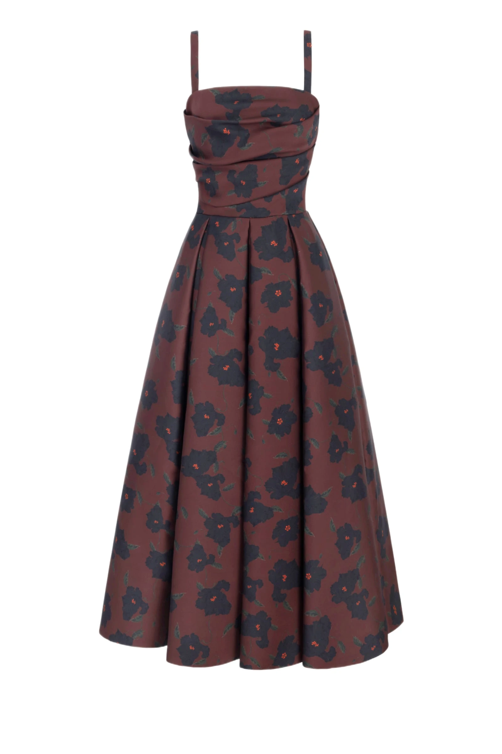 Emilia Wickstead Jannie Dress in Red & Black Breezy Poppy Mikado Emilia Wickstead Jannie Dress in Red & Black Breezy Poppy Mikado | Luxury Shoes