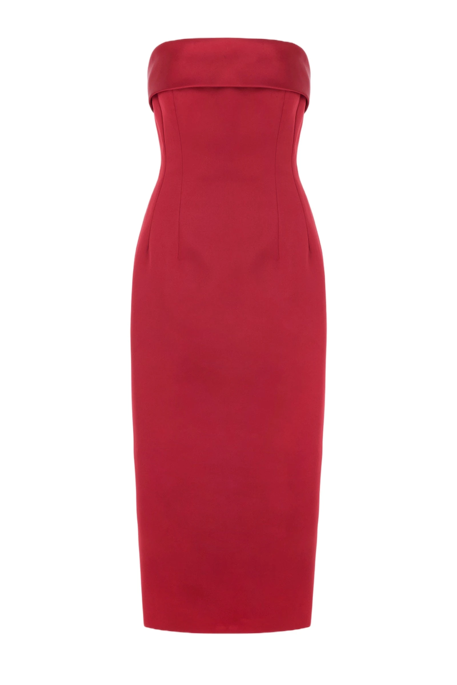 Emilia Wickstead Keeley Dress in Red Duchess Satin Emilia Wickstead Keeley Dress in Red Duchess Satin | Luxury Shoes