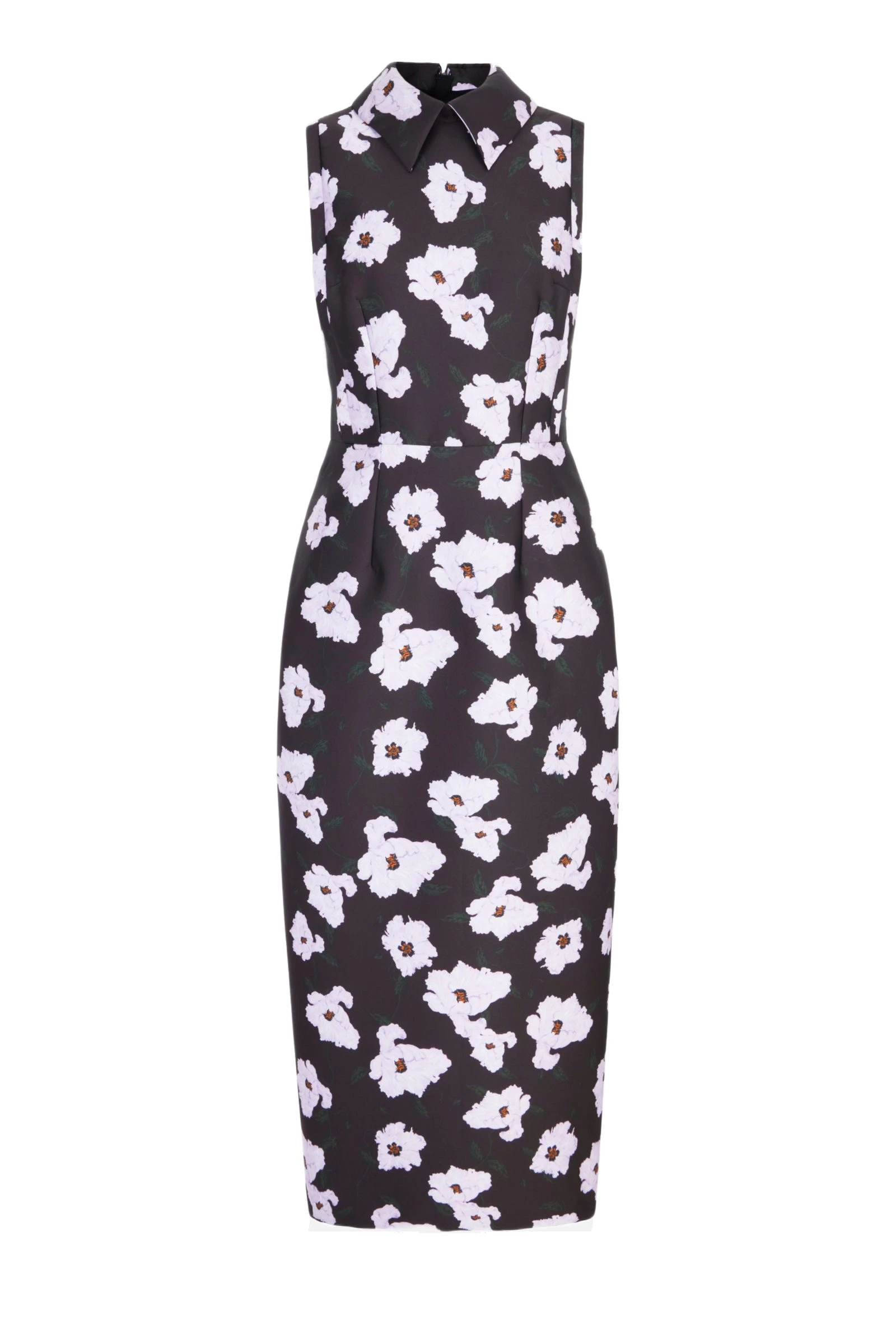 Emilia Wickstead Rain Dress in Chocolate & Lilac Breezy Poppy Mikado Emilia Wickstead Rain Dress in Chocolate & Lilac Breezy Poppy Mikado | Luxury Shoes