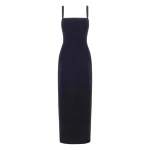Emilia Wickstead Regina Dress in Black Velvet | Luxury Shoes 