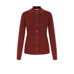 Emilia Wickstead Reno Knit in Chestnut Brown Cashfeel | Luxury Shoes 