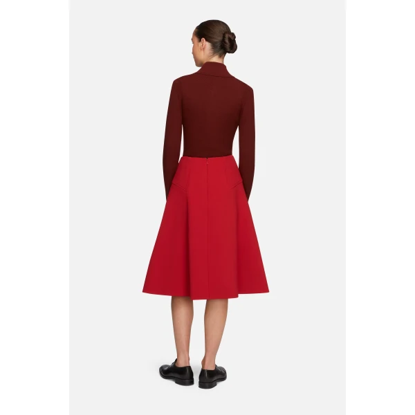 Emilia Wickstead Reno Knit in Chestnut Brown Cashfeel | Cardigan | Luxury Shoes 